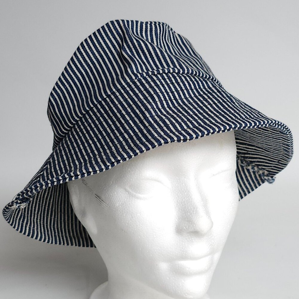 Women's Bucket Hat Railroad Stripe Bucket Hat Small/Medium